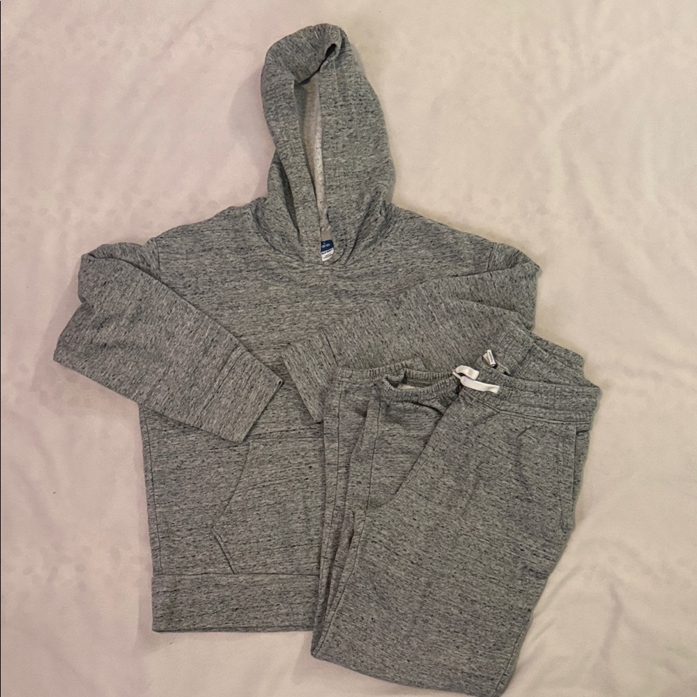 Old Navy Kids Gray Hoodie and Sweatpants Set